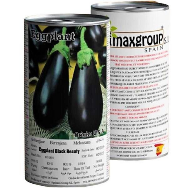 AGRIMAX CAN EGGPLANT BLACK BEAUTY