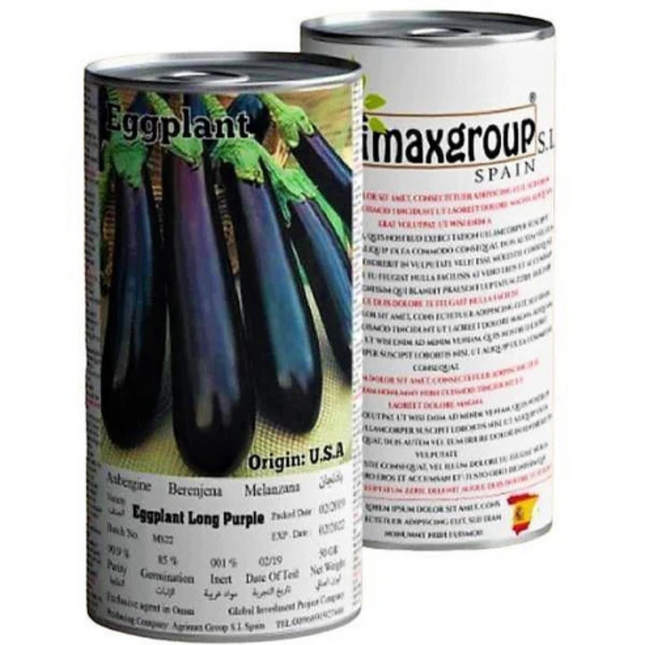 AGRIMAX CAN EGGPLANT H-LONG PURPLE